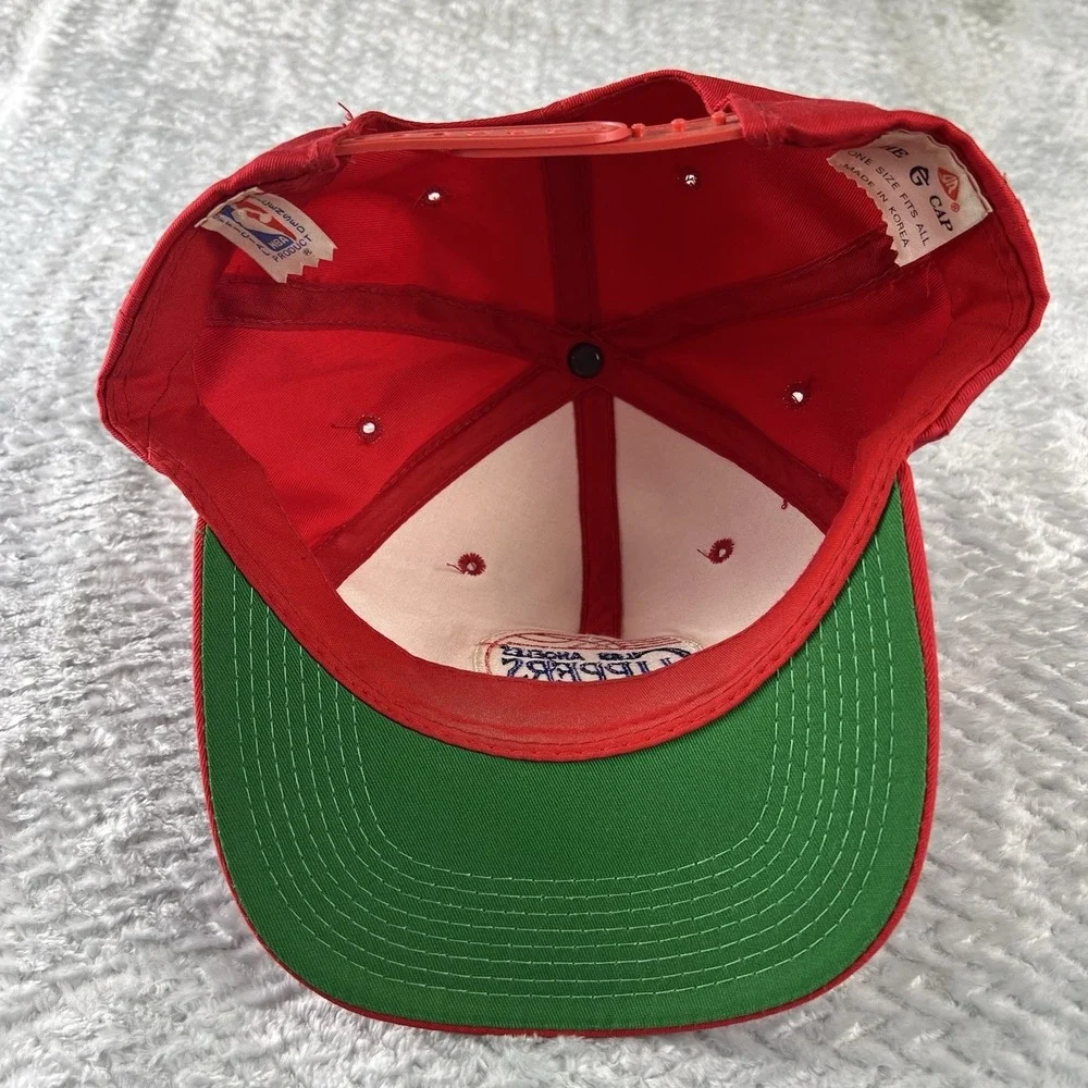 Vintage Los Angeles Clippers G Cap Snapback Hat NBA Made In Korea Red Green Bill